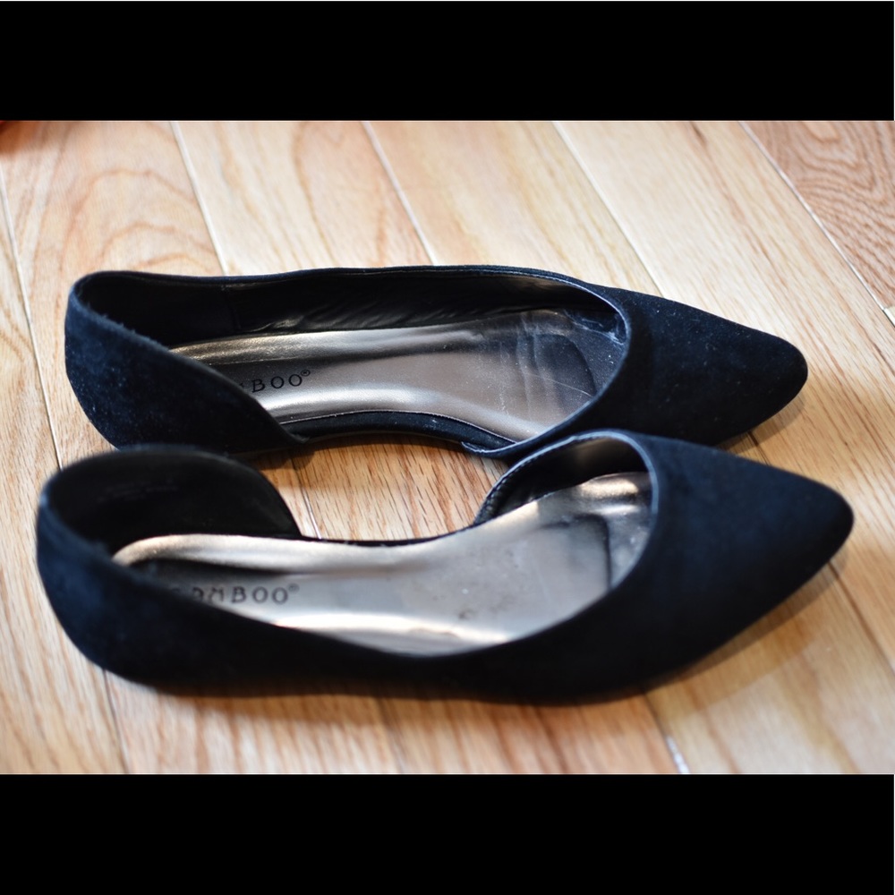 Black Suede Flats